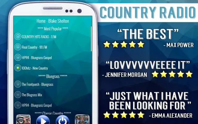 Free Country Radio android App screenshot 1